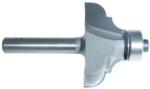 MAGNATE 3601 Cove & Bead 1/4" Shank Diameter Router Bit - 3/16", 1/4" Radius (Bead, Cove); 5/8" Cutting Height; 1-5/16" Overall Diameter; BR-03 Bearing; 1-1/4" Shank Length, 2-Flute Carbide Tipped