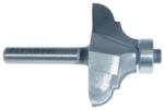 MAGNATE 3607 Cove & Bead 1/4" Shank Diameter Router Bit - 1/4", 1/4" Radius (Bead, Cove); 11/16" Cutting Height; 1-1/2" Overall Diameter; BR-03 Bearing; 1-1/4" Shank Length, 2-Flute Carbide Tipped