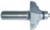MAGNATE 3608 Cove & Bead 1/2" Shank Diameter Router Bit With Magnate BR-03 bearing - 1/4", 1/4" Radius (Bead, Cove); 11/16" Cutting Height; 1-1/2" Overall Diameter; 1-1/2" Shank Length, 2-Flute Carbide Tipped