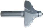 MAGNATE 3609 Cove & Bead 1/2" Shank Diameter Router Bit With Magnate BR-03 bearing - 3/8", 3/8" Radius (Bead, Cove); 1" Cutting Height; 2" Overall Diameter; 1-1/2" Shank Length, 2-Flute Carbide Tipped
