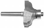 MAGNATE 3701 Ogee with Fillet Router Bit - 9/16" Cutting Height; 1/4" Shank Diameter; 2-1/4" Overall Length; 3/16" Radius; 1-3/8" Overall Diameter; 2-Flute Carbide Tipped