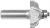 MAGNATE 3702 Ogee with Fillet Router Bit - 9/16" Cutting Height; 1/2" Shank Diameter; 2-1/2" Overall Length; 3/16" Radius; 1-3/8" Overall Diameter; 2-Flute Carbide Tipped