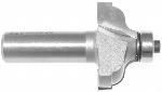 MAGNATE 3702 Ogee with Fillet Router Bit - 9/16" Cutting Height; 1/2" Shank Diameter; 2-1/2" Overall Length; 3/16" Radius; 1-3/8" Overall Diameter; 2-Flute Carbide Tipped