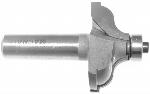 MAGNATE 3703 Ogee with Fillet Router Bit - 11/16" Cutting Height; 1/2" Shank Diameter; 2-11/16" Overall Length; 1/4" Radius; 1-5/8" Overall Diameter; 2-Flute Carbide Tipped