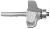 MAGNATE 3721 Ogee 1/4" Shank Router Bit - 5/8" Cutting Height; 3/16", 3/16" Radius (Bead, Cove); 1-1/4" Overall Diameter; 1-1/4" Shank Length, 2-Flute with a Magnate BR-03 Bearing, Carbide Tipped