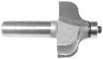 MAGNATE 3727 Ogee 1/2" Shank Router Bit - 7/8" Cutting Height; 9/32", 9/32" Radius (Bead, Cove); 1-5/8" Overall Diameter; 1-1/2" Shank Length, 2-Flute with a Magnate BR-03 Bearing, Carbide Tipped