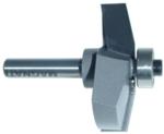 MAGNATE 3802 Raised Panel Router Bit, 25 Degree Face Cut - 9/16" Reveal ; 1-5/8" Overall Diameter; 1/4" Shank Diameter; 1-1/4" Shank Length; BR-03 Bearing; 2-Flute Horizontal, Carbide Tipped