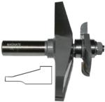 MAGNATE 3804C Raised Panel Router Bit, 15 Degree Face-Cut with Under Cutter - 1-3/8" Reveal ; 3-1/2" Overall Diameter; BR-05 Bearing; 2-Flute Horizontal, Carbide Tipped