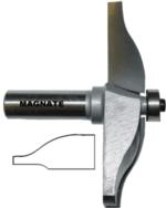 MAGNATE 3805B Raised Panel Router Bit, Ogee - 1-1/2" Reveal ; 3-1/2" Overall Diameter; 1/2" Shank Diameter; 1-1/2" Shank Length; 2-Flute Horizontal, Carbide Tipped