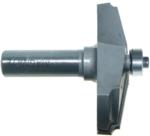 MAGNATE 3806 Raised Panel Router Bit, 12 Degree Face-Cut with Quarter Round - 1-1/16" Reveal ; 2-5/8" Overall Diameter; 1/2" Shank Diameter; 1/8" Radius; 1-1/2" Shank Length; 2-Flute Horizontal, Carbide Tipped