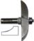 MAGNATE 3807B Raised Panel Router Bit, Convex - 1-1/2" Reveal ; 3-1/2" Overall Diameter; 1/2" Shank Diameter; 1-1/2" Shank Length; 2-Flute Horizontal, Carbide Tipped