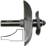 MAGNATE 3807C Raised Panel Router Bit, Convex with Under Cutter - 1-3/8" Reveal ; 3-1/2" Overall Diameter; BR-05 Bearing; 2-Flute Horizontal, Carbide Tipped