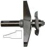 Magnate 3809C Raised Panel Router Bit, 18 Degree Face-Cut with Under Cutter - 1-3/8" Reveal ; 3-1/2" Overall Diameter; 1/8" Radius; BR-05 Bearing