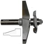 MAGNATE 3809C Raised Panel Router Bit, 18 Degree Face-Cut with Under Cutter - 1-3/8" Reveal ; 3-1/2" Overall Diameter; 1/8" Radius; BR-05 Bearing; 2-Flute Horizontal, Carbide Tipped