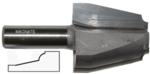 MAGNATE 3816 Raised Panel Router Bit, Vertical 12 Degree Face-Cut With Quarter Round - 1-5/8" Cutting Height; 1/2" Shank Diameter; 1-1/8" Overall Diameter; 5/32" Radius; 1-1/2" Shank Length; 2-Flute Carbide Tipped