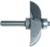 MAGNATE 3827 Raised Panel Router Bit, Convex - 3/4" Reveal ; 2" Overall Diameter; 1/4" Shank Diameter; 1-1/4" Shank Length; 2-Flute Horizontal, Carbide Tipped
