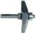 MAGNATE 3829 Raised Panel Router Bit, 18 Degree Face-Cut - 3/4" Reveal ; 2" Overall Diameter; 1/4" Shank Diameter; 3/32" Radius; 1-1/4" Shank Length; 2-Flute Horizontal, Carbide Tipped