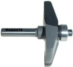 MAGNATE 3829 Raised Panel Router Bit, 18 Degree Face-Cut - 3/4" Reveal ; 2" Overall Diameter; 1/4" Shank Diameter; 3/32" Radius; 1-1/4" Shank Length; 2-Flute Horizontal, Carbide Tipped