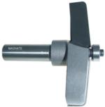 MAGNATE 3843 Raised Panel Router Bit, 5 Degree Face-Cut - 1-1/4" Reveal ; 3" Overall Diameter; 1/2" Shank Diameter; 1/8" Radius; 1-1/2" Shank Length; 2-Flute Horizontal, Carbide Tipped