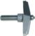 MAGNATE 3846 Raised Panel Router Bit, 12 Degree Face-Cut with Quarter Round - 1-1/4" Reveal ; 3" Overall Diameter; 1/2" Shank Diameter; 5/32" Radius; 1-1/2" Shank Length; 2-Flute Horizontal, Carbide Tipped