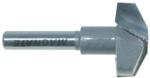 MAGNATE 3851 Raised Panel Groove, 25 Degree Face-Cut Router Bit - 1" Overall Diameter; 0.146" Profile Height; 3/8" Small Diameter; 0.4" Cutting Height; 1/4" Shank Diameter; 2-Flute Carbide Tipped