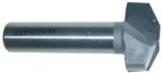 Magnate 3856 Raised Panel Groove, 25 Degree Face-Cut Router Bit - 1-1/8" Overall Diameter; 0.16" Profile Height; 3/8" Small Diameter; 1/2" Cutting Height; 1/2" Shank Diameter
