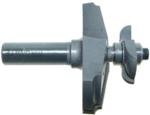 MAGNATE 3866 Raised Panel Router Bit, 12 Degree Face-Cut with Quarter Round with Under Cutter - 15/16" Reveal ; 2-5/8" Overall Diameter; 1/8" Radius; BR-40 Bearing; 2-Flute Horizontal, Carbide Tipped
