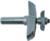 MAGNATE 3868 Raised Panel Router Bit, Classical with Under Cutter - 15/16" Reveal ; 2-5/8" Overall Diameter; 1/8" Radius; BR-40 Bearing; 2-Flute Horizontal, Carbide Tipped