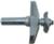 MAGNATE 3869 Raised Panel Router Bit, 18 Degree Face-Cut with Under Cutter - 1" Reveal ; 2-5/8" Overall Diameter; 1/8" Radius; BR-40 Bearing; 2-Flute Horizontal, Carbide Tipped