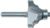 MAGNATE 3901 Wavy Edge Router Bit - 11/16" Cutting Height; 1/4" Shank Diameter; 2-3/16" Overall Length; 3/16" Radius; 1-1/4" Overall Diameter; 2-Flute Carbide Tipped