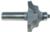 MAGNATE 3906 Wavy Edge Router Bit - 7/8" Cutting Height; 1/2" Shank Diameter; 2-3/4" Overall Length; 1/4" Radius; 1-3/4" Overall Diameter; 2-Flute Carbide Tipped