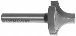 MAGNATE 3913 Plunge Roundover Router Bit - 5/16" Radius; 1/4" Small Diameter; 1/4" Shank Diameter; 7/16" Cutting Length; 1-1/4" Shank Length; 2-Flute Carbide Tipped
