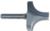 MAGNATE 3915 Plunge Roundover Router Bit - 1/2" Radius; 3/8" Small Diameter; 1/4" Shank Diameter; 3/4" Cutting Length; 1-1/4" Shank Length; 2-Flute Carbide Tipped