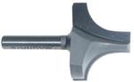 MAGNATE 3915 Plunge Roundover Router Bit - 1/2" Radius; 3/8" Small Diameter; 1/4" Shank Diameter; 3/4" Cutting Length; 1-1/4" Shank Length; 2-Flute Carbide Tipped