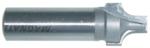 MAGNATE 3917 Plunge Roundover Router Bit - 3/16" Radius; 1/4" Small Diameter; 1/2" Shank Diameter; 3/8" Cutting Length; 1-1/2" Shank Length; 2-Flute Carbide Tipped