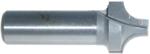 MAGNATE 3918 Plunge Roundover Router Bit - 1/4" Radius; 1/4" Small Diameter; 1/2" Shank Diameter; 3/8" Cutting Length; 1-1/2" Shank Length; 2-Flute Carbide Tipped