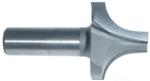 MAGNATE 3921 Plunge Roundover Router Bit - 1/2" Radius; 3/8" Small Diameter; 1/2" Shank Diameter; 3/4" Cutting Length; 1-1/2" Shank Length; 2-Flute Carbide Tipped