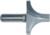 MAGNATE 3923 Plunge Roundover Router Bit - 3/4" Radius; 1/2" Small Diameter; 1/2" Shank Diameter; 1-1/8" Cutting Length; 1-1/2" Shank Length; 2-Flute Carbide Tipped
