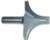 MAGNATE 3927 Plunge Roundover Router Bit - 1" Radius; 1/2" Small Diameter; 1/2" Shank Diameter; 1-3/8" Cutting Length; 1-1/2" Shank Length; 2-Flute Carbide Tipped
