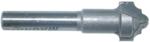 MAGNATE 3931 Classic Plunge Cutting Router Bit - 3/32" Radius; 1/2" Cutting Diameter; 1/4" Shank Diameter; 3/8" Cutting Height; 1-1/4" Shank Length; 2-Flute Carbide Tipped