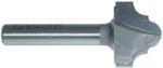 MAGNATE 3932 Classic Plunge Cutting Router Bit - 5/32" Radius; 3/4" Cutting Diameter; 1/4" Shank Diameter; 1/2" Cutting Height; 1-1/4" Shank Length; 2-Flute Carbide Tipped