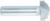 MAGNATE 3941 Large Cove Classic Plunge Router Bit - 1" Cutting Diameter; 1/4" Profile Height; 1/8", 1/2" Radius (Bead, Cove); 1/2" Shank Diameter, 2" Shank Length, 2-Flute Carbide Tipped