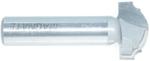 MAGNATE 3941 Large Cove Classic Plunge Router Bit - 1" Cutting Diameter; 1/4" Profile Height; 1/8", 1/2" Radius (Bead, Cove); 1/2" Shank Diameter, 2" Shank Length, 2-Flute Carbide Tipped