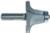 MAGNATE 3971 Roundover Undermount Bowl Router Bit - 10 Degree; 1-1/4" Cutting Height; 7/16" Radius; 2-1/4" Overall Diameter; BR-52 Bearing; 1/2" Shank Diameter, 1-1/2" Shank Length, 2-Flute Carbide Tipped