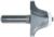 MAGNATE 3976 Roundover Undermount Bowl Router Bit - 18 Degree; 1" Cutting Height; 1/2" Radius; 2-1/8" Overall Diameter; BR-58 Bearing; 1/2" Shank Diameter, 1-1/2" Shank Length, 2-Flute Carbide Tipped