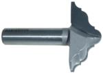 MAGNATE 3982 Triple Classic Plunge Router Bit - 2" Cutting Diameter; 7/8" Cutting Height; 1/2" Shank Diameter; 3/16" Radius; 2" Shank Length; 2-Flute Carbide Tipped