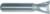 MAGNATE 404 14-Degree Dovetail Router Bit - 3/4" Cutting Diameter; 3/4" Cutting Height; 1/2" Shank Diameter; 3" Overall Length; Compatible with OmniJig; Compatible with Legacy Mill for 90- or 120-degree indexed dovetail slots in 3-legged pedestals