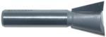 MAGNATE 406 14-Degree Dovetail Router Bit - 1" Cutting Diameter; 7/8" Cutting Height; 1/2" Shank Diameter; 3" Overall Length; Compatible with Legacy Mill for 90- or 120-degree indexed dovetail slots in 3-legged pedestals; 2-Flute Carbide Tipped
