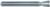 MAGNATE 410 8 Degree Dovetail Router Bit - 5/16" Cutting Diameter; 3/8" Cutting Height; 1/4" Shank Diameter; 2-1/4" Overall Length; Compatible for Leigh Dovetail; 2-Flute Carbide Tipped