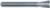 MAGNATE 412 8 Degree Dovetail Router Bit - 3/8" Cutting Diameter; 1/2" Cutting Height; 1/4" Shank Diameter; 2-3/8" Overall Length; Compatible for Leigh Dovetail; 2-Flute Carbide Tipped